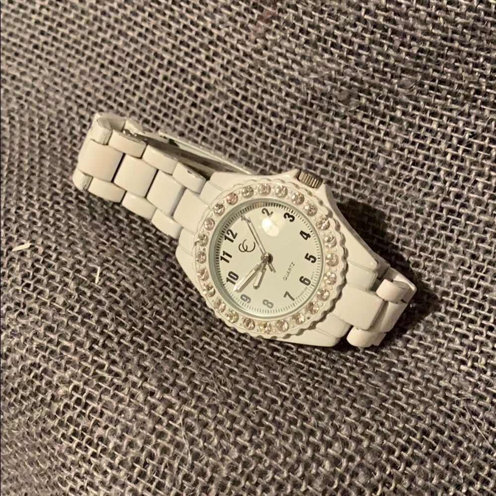 White quartz watch